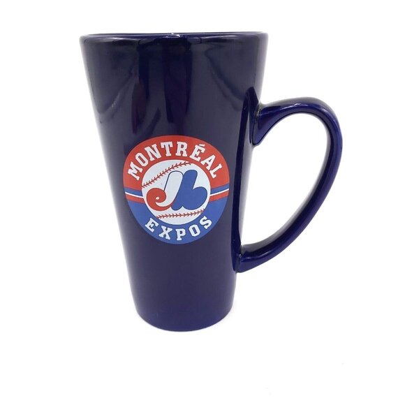 Montreal Expos Coffee Mug MLB Dark Blue Tea Cup Large Tall Collectible Baseball - Picture 1 of 8